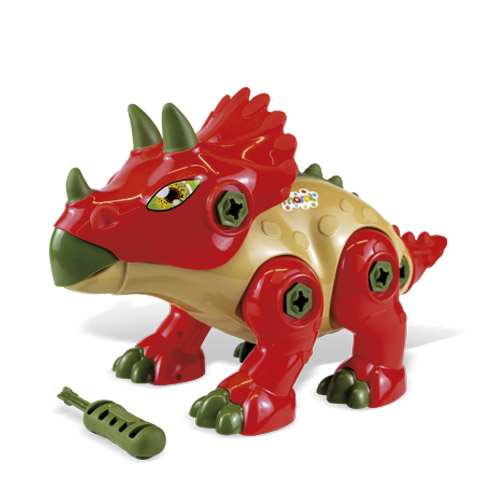 Triceratops Vermelho - Com Som - Maral